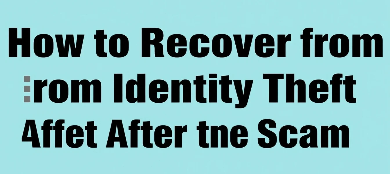 How to Recover from Identity Theft After a Scam How to Recover from Identity Theft After a Scam