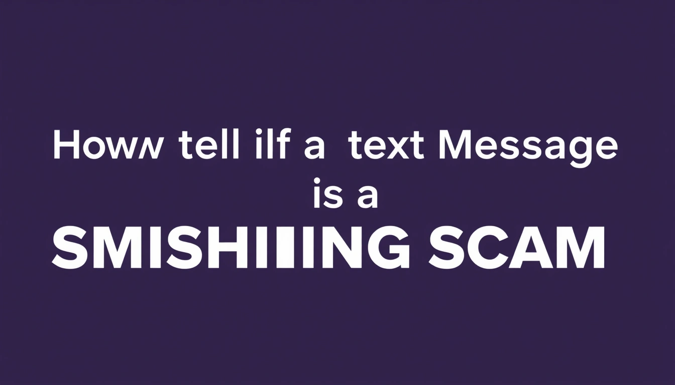 How to Tell if a Text Message Is a Smishing Scam